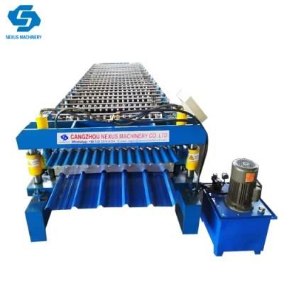840 Trapezoidal Sheet and 836 Corrugated Roof Roll Forming Machine Double Layer Machinery