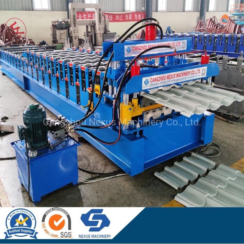 Zimbabwe Q-Tile Sheet Versatile Making Machinery Widespan Roof Step Tile Sheeting Roll Forming Machine