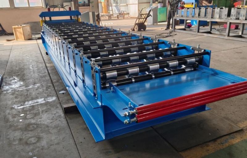 Ibr Roofing Sheet Iron Steel Corrugated Roof Sheeting Metal Double Layer Tile Panel Roll Forming Machine