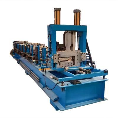 High Speed C Purlin Profile Forming Machine Gear Box Driving C U Channel Making Machine