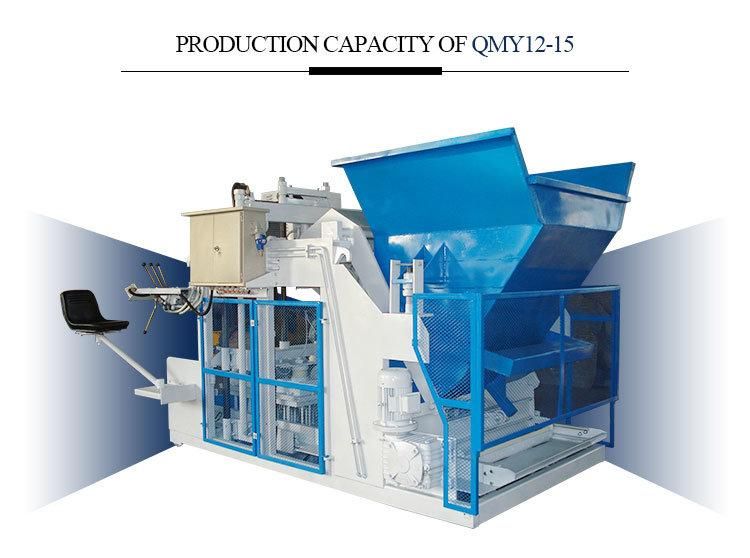 Qmy12-15 Mobile Hollow Block Brick Making Machine