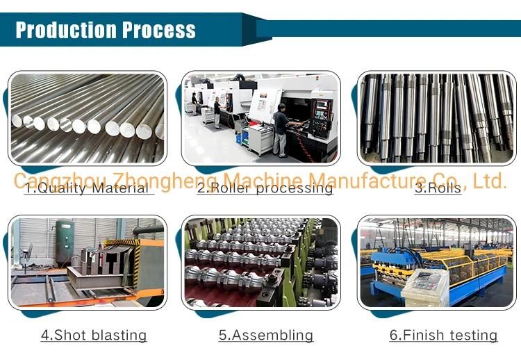 1100 Glazed Roof Tile Roll Forming Machine Step Tile Forming Machinery