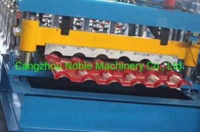 Bamboo Type Colored Steel Glazed Tile Roll Forming Machine