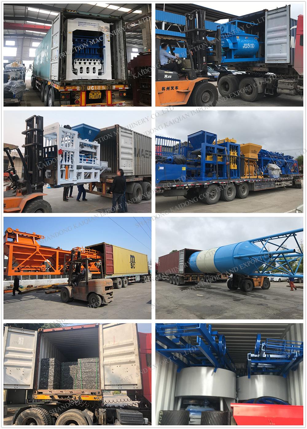 Qtm10-15 Mobile Block Machine Concrete Brick Machinery Making