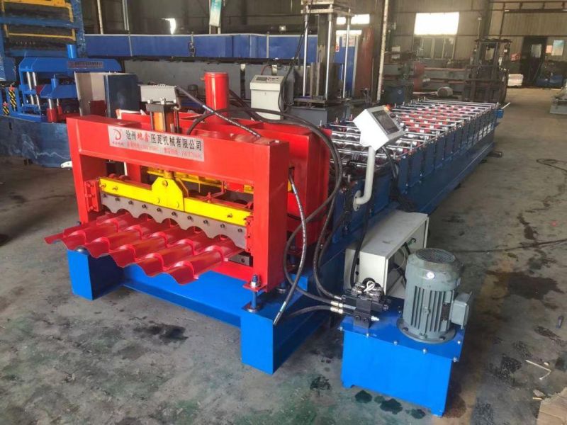Glazed Tile Color Roof Roll Forming Machine/ Step Tile Roofing Sheet Forming Machinery