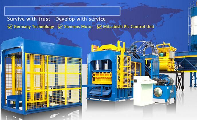 Qt10-15 Automatic Brick Production Line Hydraulic Block Machine with German Technology