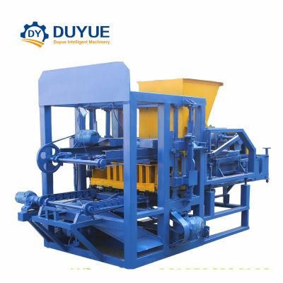 Qt4-25 Best Price Hollow Brick Machinery, Concrete Block Making Machine, Grass Paver Molds
