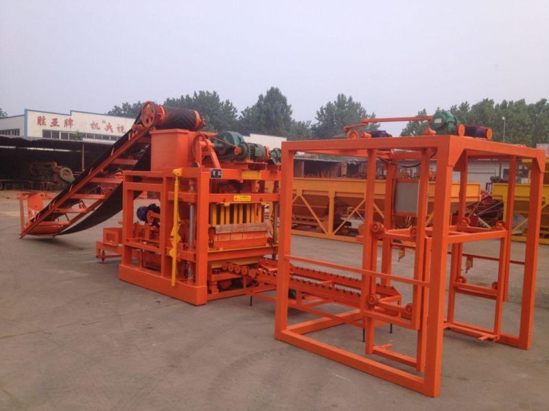 Qtj4-26 House Building Brick Equipment / Concrete Paving Block Making Machine