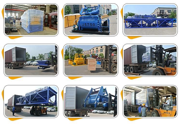 Automatic Concrete Cement Hollow Paving Interlocking Curbstone Brick Block Making Machine for Egypt