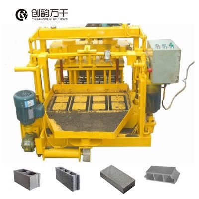 40-3A Diesel Engine Mobile Hollow Block Machinery and Equipment Brick Blocks Making Machine