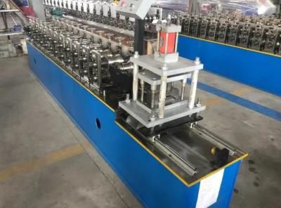 2021 Automatic Galvanized Steel Plate Tile Roller Shutter Door Frame Cold Roll Forming Making Machine