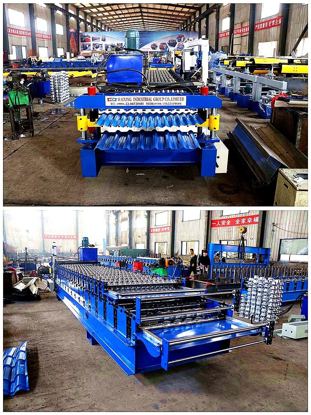 Cold Press Tile Roll Steel Profile Machine