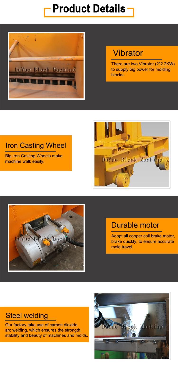Qt40-3A Egg Layer Concrete Cement Hollow Paver Block Machine