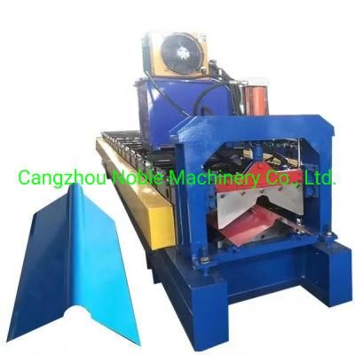Colored Steel PPGI Roofing Sheet Ridge Cap Roll Forming Machine
