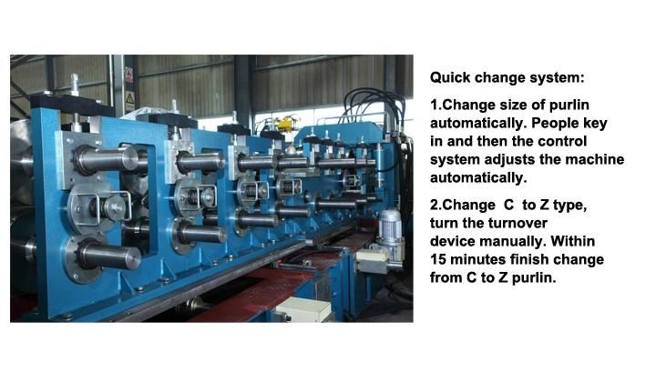 Construction Building Machine Steel CZ Purlin Roll Forming Machine Price