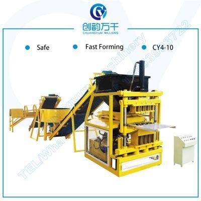 Cy4-10 Automatic Hydraulic Earth Brick Making Machine Paver Block Machine Price