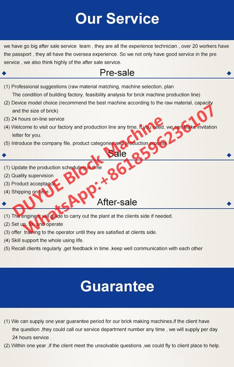 German Technology Full Automatic Duyue Qt4-20 Hydraulic Cement Block Brick Making Machine Concrete Paver Block Molding Machine, Hollow Block Machine in Factory