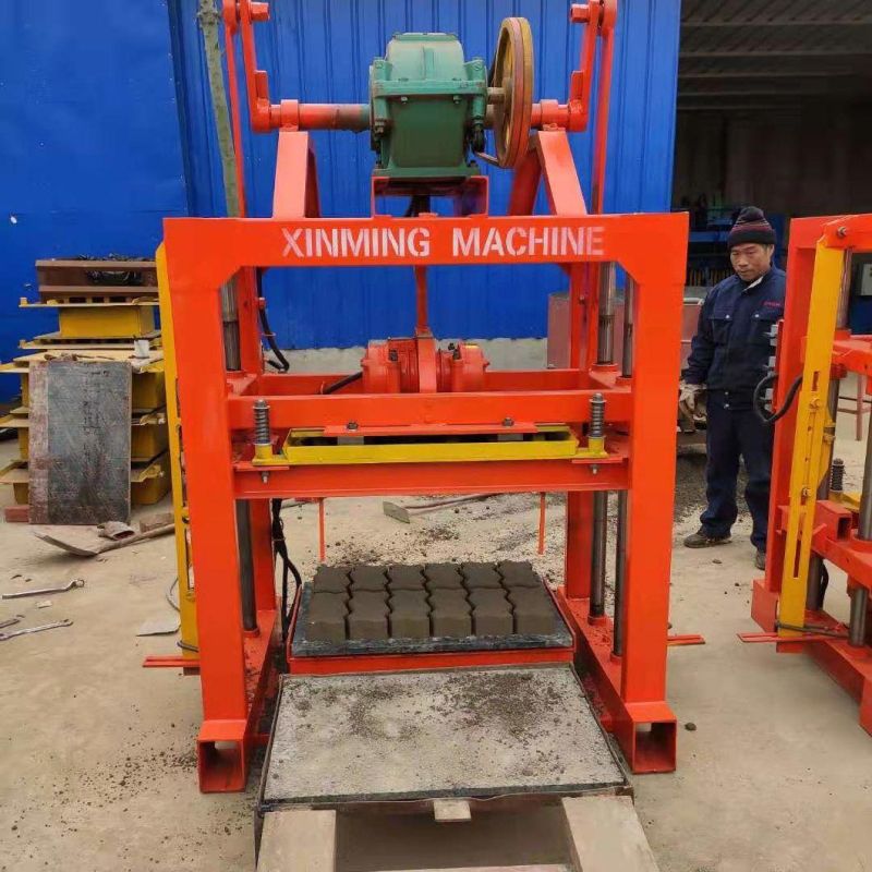 Xinming Qtj4-40 Cement Brick Making Machine Buliding Machinery Semi-Automatic Concrete Block Making Machine in Africa