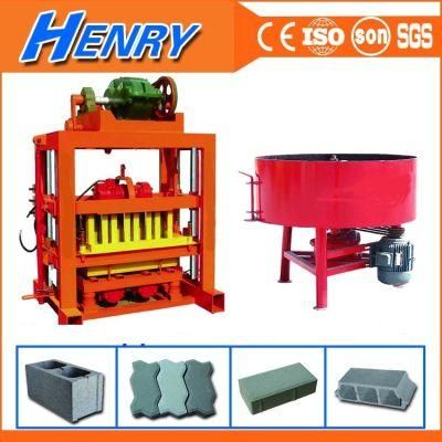 Qtj4-40 Semi-Automatic Concrete Cementh Hollow Block Making Machine Paving Block Machine