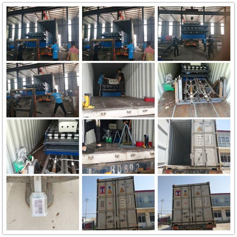 Automatic Color Steel Double Layer Decker Corrugated Trapezoidal Design Profile Metal Roofing Sheet Wall Panel Cold Roll Forming Tile Making Machinery Line