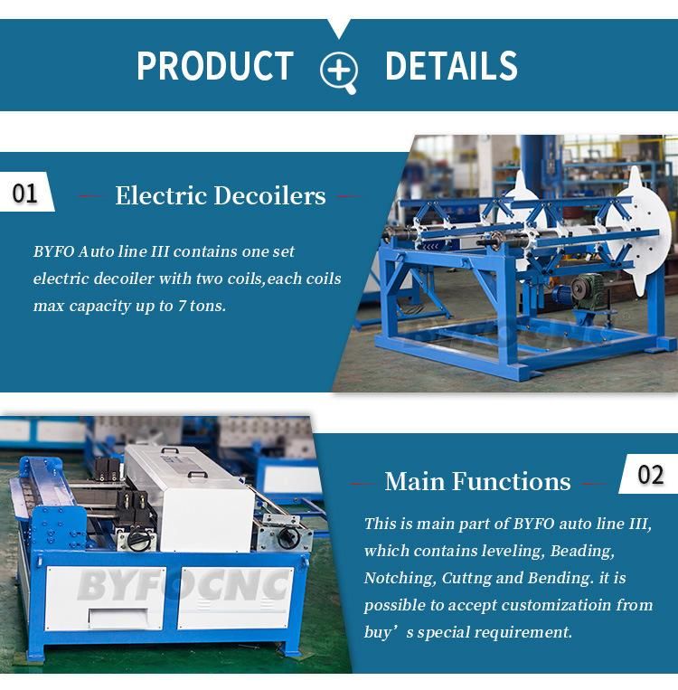 Duct Auto Line 3 Square Duct Making Machine