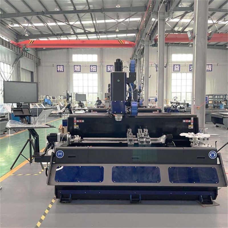 Aluminum 3D CNC Drilling and Milling Machine with Rotating Shafts