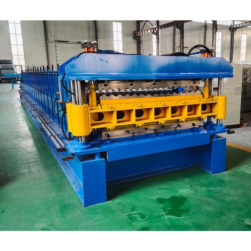 Automatic Double Layer Roof Tiles Cold Roll Forming Machinery for Double Layers Rack Storage