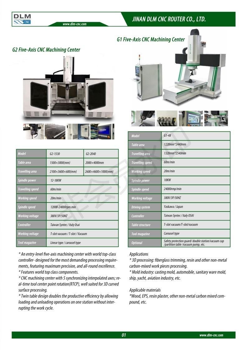 High Precision Five Axis Engraving Machine