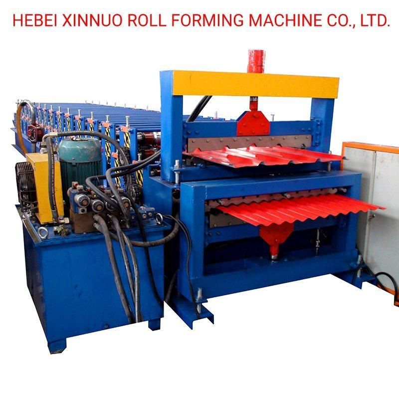 Zink Corrugation Sheet Rolling Forming Machine Double Layer Automatic Machine Hydraulic Cutting Machine in China
