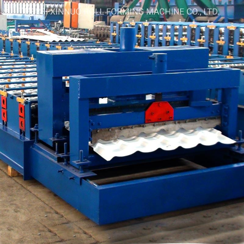 Xinnuo Glazed Tile Roll Forming Machine Machine Making Corrugated Steel Machine