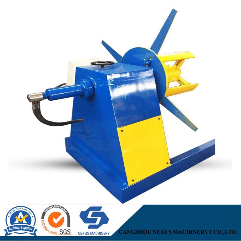 3 Ton Electrical Motor Decoiler/Uncoiler/Unwinder Machine for Steel Roll Forming Machine