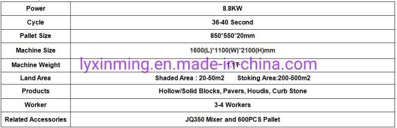 Qtj4-40 Semi-Autonatic Paver Block Making Machine Cement Brick Making Machine Block Machine