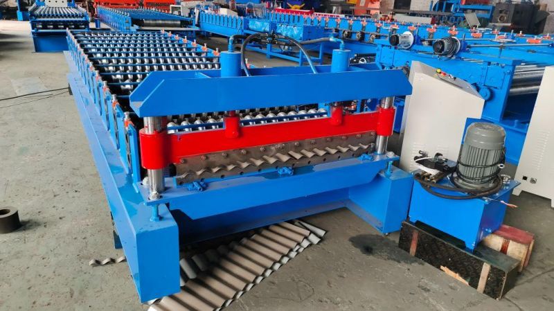 High Quality Galvanized Metal Roofing Sheet Corrugating Iron Sheet Roll Forming Making Machine