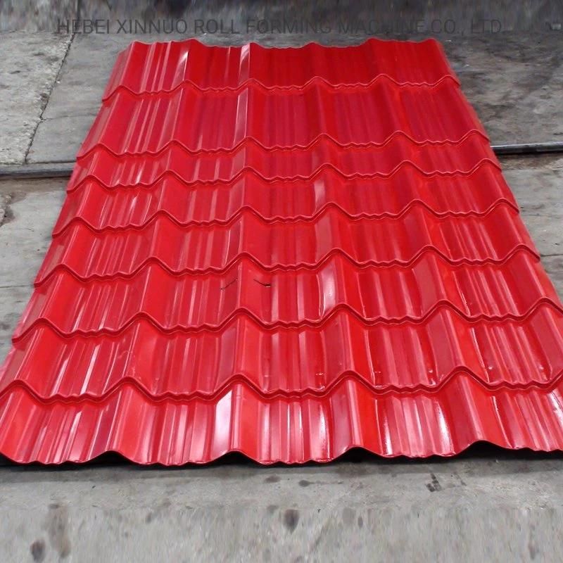 Xinnuo 960 Glazed Tile Metal Sheet Roll Forming Machine for Roofing