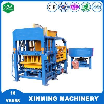 Qt4-18 Vibrating Hydraulic Press Concrete Paver Mould Cement Brick Making Machine