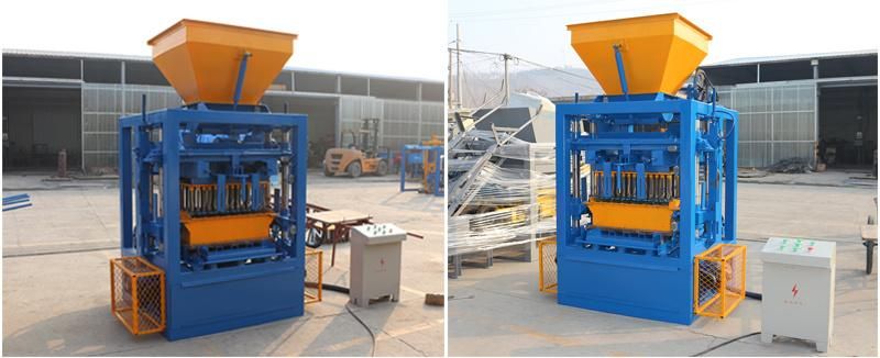 Qtj4-24 Fly Ash Concrete Cement Interlocking Hollow Brick Block Cutting Making Machine Price