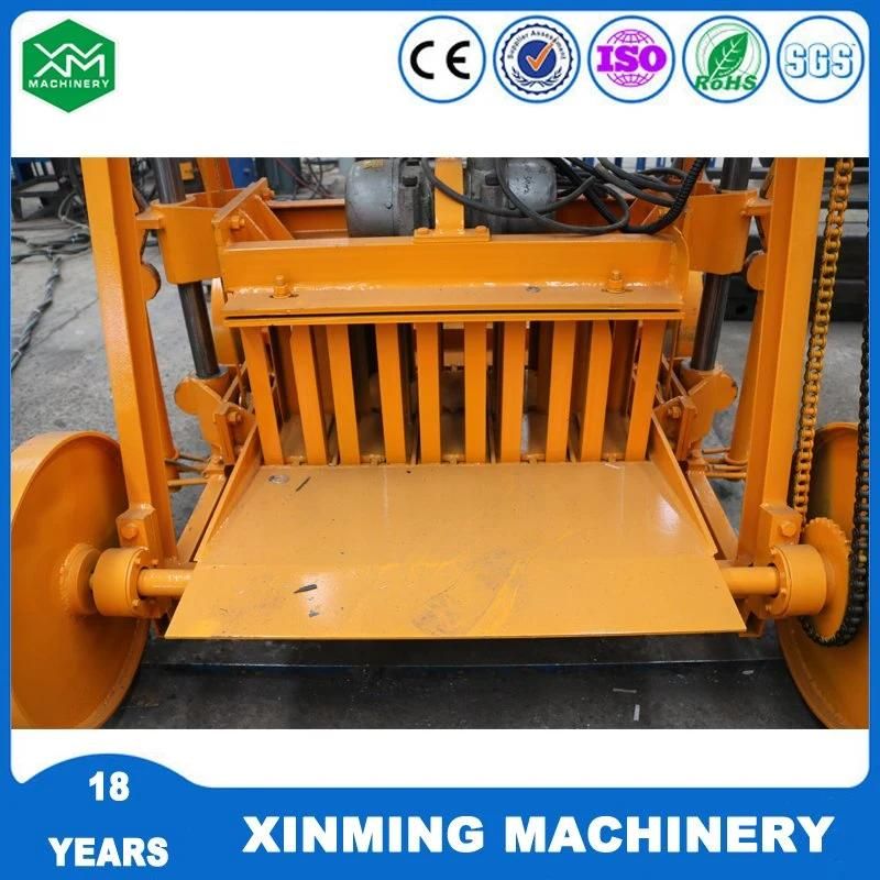 The New Manual Egg-Laying Concrete Stone Brick-Making Machine Can Move Without Supporting Plate