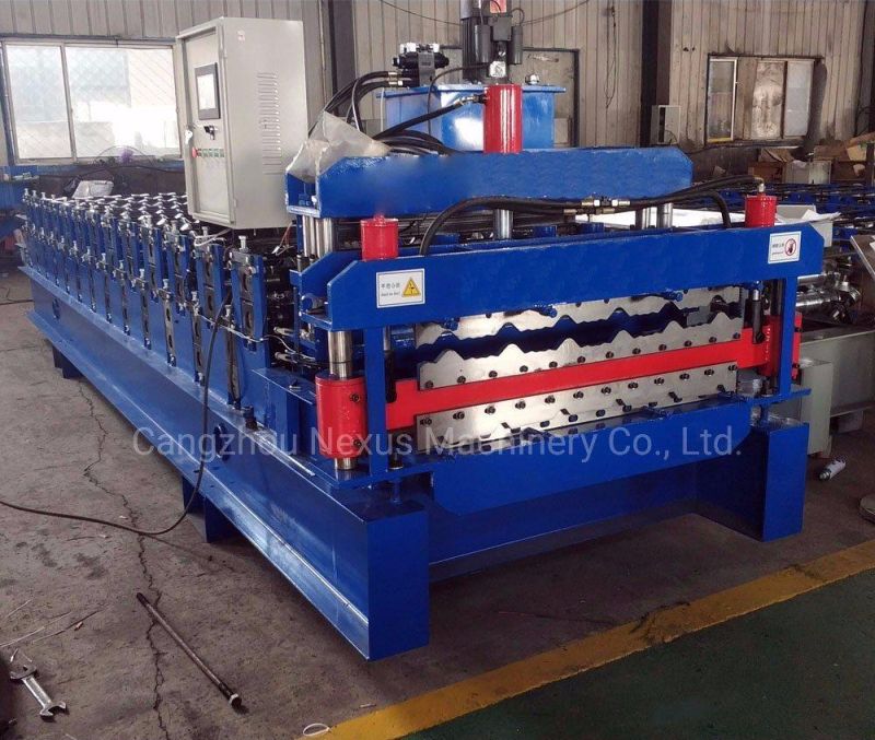 Corrugated and Rib Type PPGI Gi PPGL Gl Double Layers Iron Sheet Roll Forming Machine