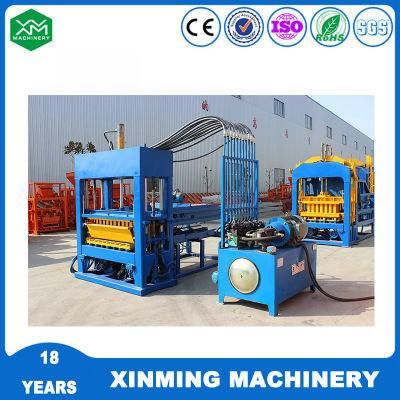 High Capacity Full Automatic Qt6-15 Concrete Cement Hollow Soild Block Making Machine for Construction Materials