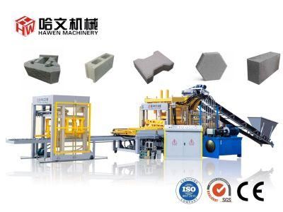 Interlocking Wall Partition Hollow Solid Concrete Blocks Bricks and Paver Making Machine