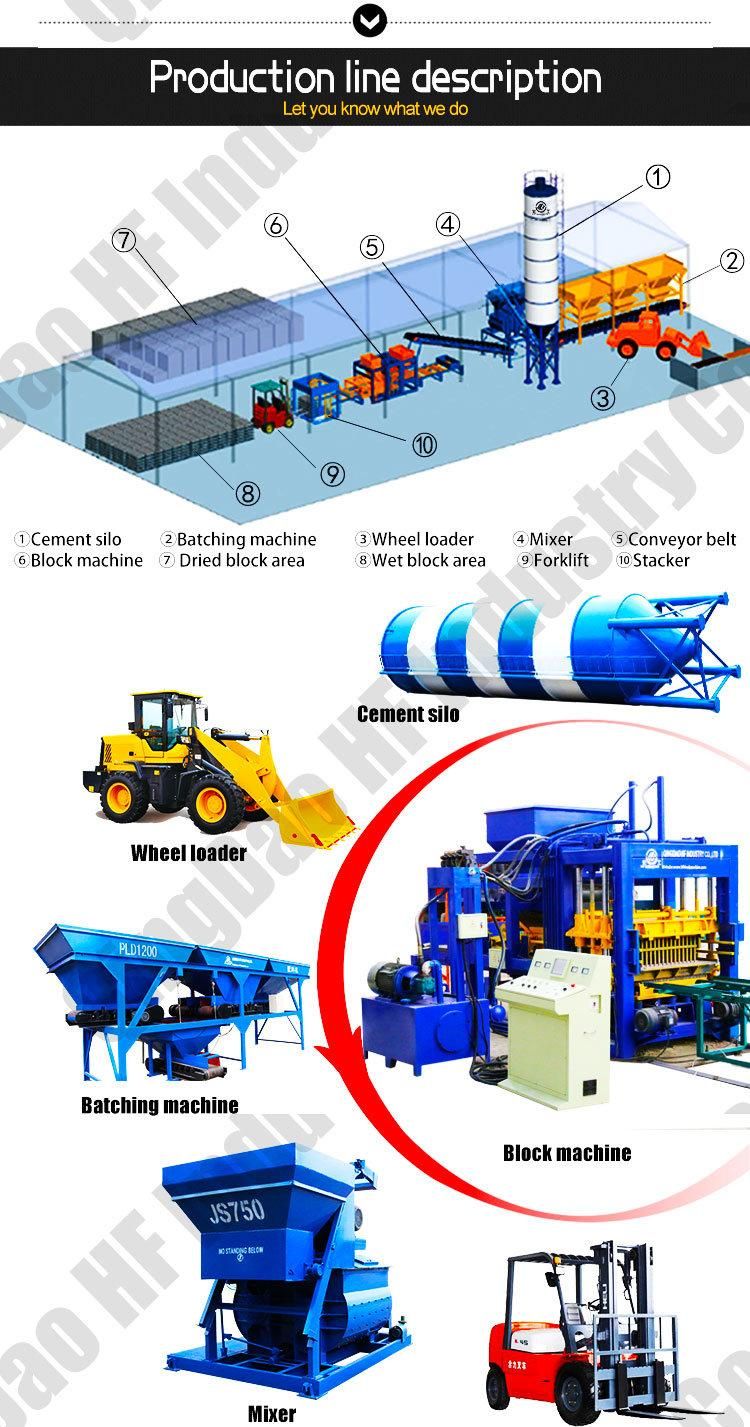 Qt8-15 Cement Block Making Machine Paving Brick Machine