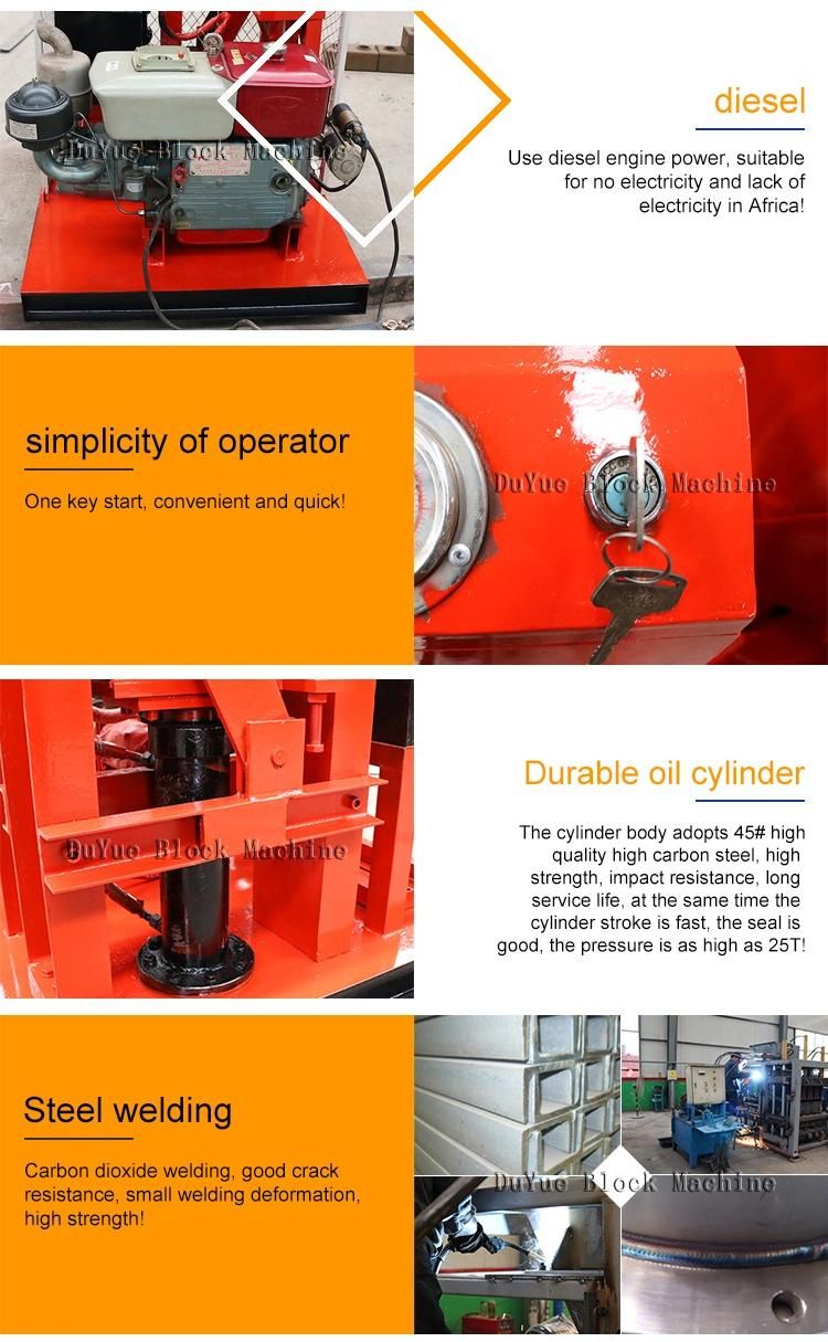 Qmr2-40 Manual Soil Interlockingbrick Machine Clay Block Make Machinery