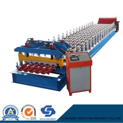 Guide Pin Glazed Tile Sheet Roll Forming Machine for UAE Market