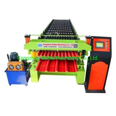 China Manufacturer Double Layer Steel Roofing Sheet Wall Panel Roll Forming Machine