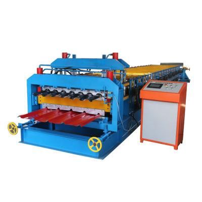 Oversea Hot Sale Double Layer Deck Corrugated Roof Tile Iron Corrugated Roofing Sheet Making Roll Forming Machine