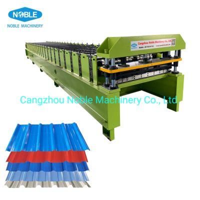 Hebei Colored Steel Rib Tile Profile Design Roof/Wall Panel Sheet Making Rolling Roll Forming Machine
