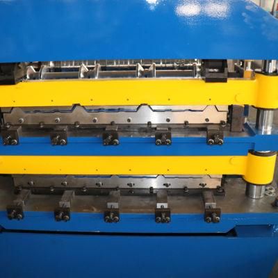 Color Steel Aluminum Double Layer Tile Wall Board Roll Forming Machine