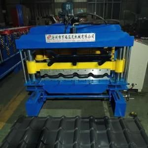 Colored Steel Metal Step Glazed Roof Panel Tile Making Machine