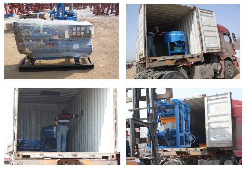 Semi Automatic Used Cement Solid Block Making Machine Qt4-24 Concrete Hollow Brick Making Machine for Sale