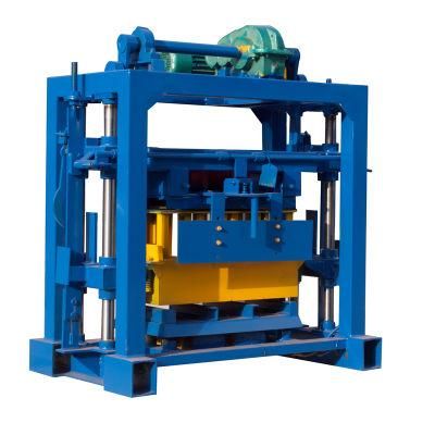 Qt4-40 Small Manual Solid Cement Concrete Hollow Pavement Brick Block Making Machine Provider in China